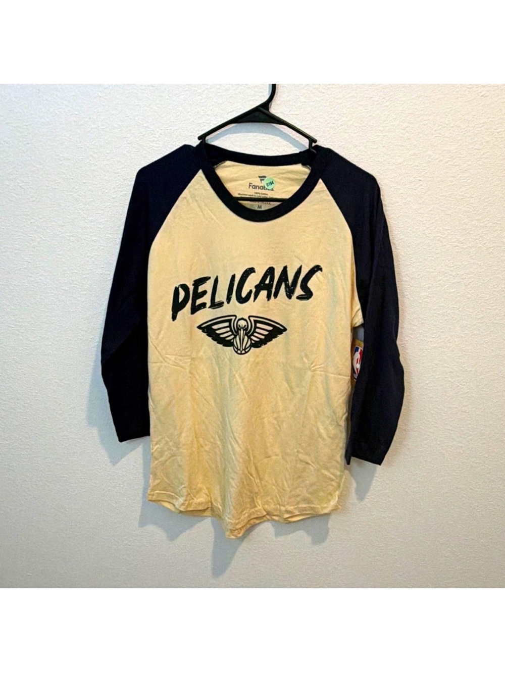 Fanatics NBA New Orleans Pelicans Zion Williamson #1 Raglan 3/4 Shirt M